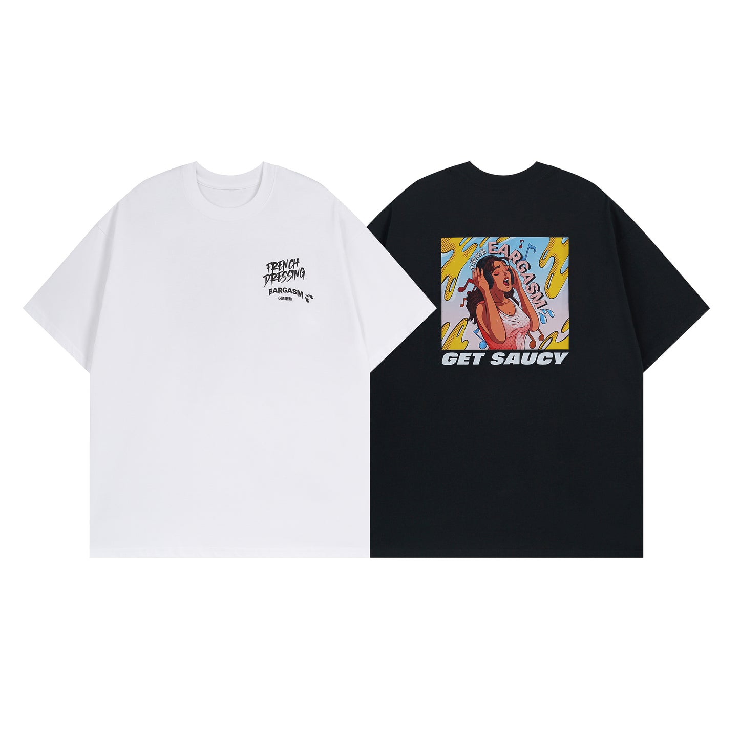 Crew Neck Eargasm Printed T-shirt