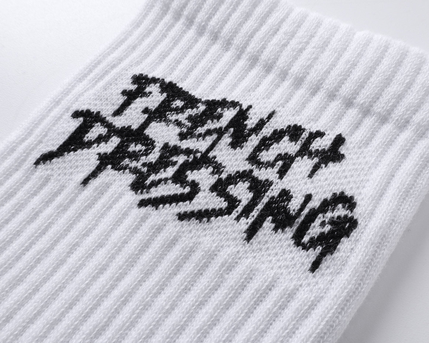 Logo Embroidered Cotton Socks