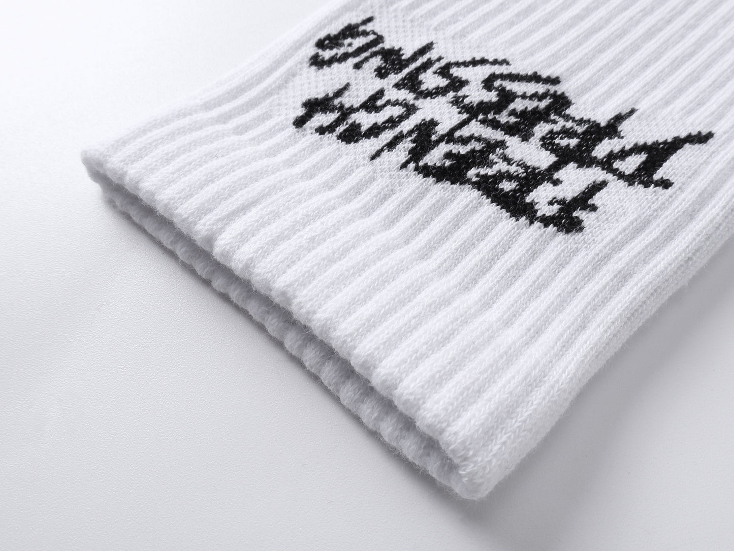 Logo Embroidered Cotton Socks