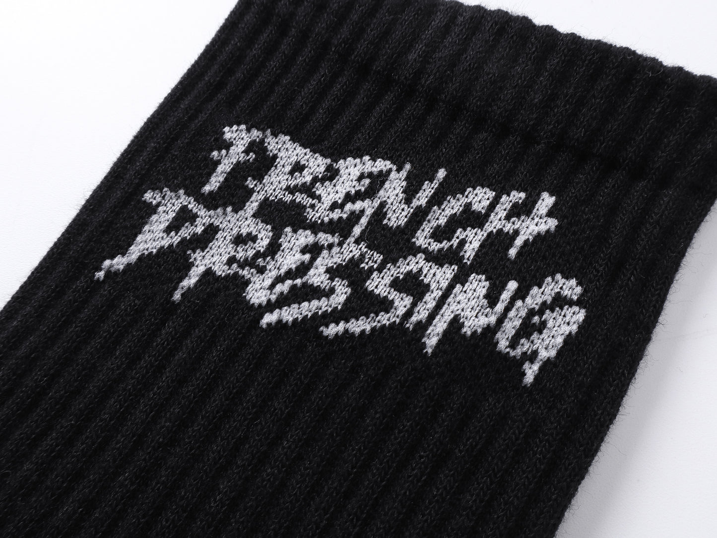 Logo Embroidered Cotton Socks
