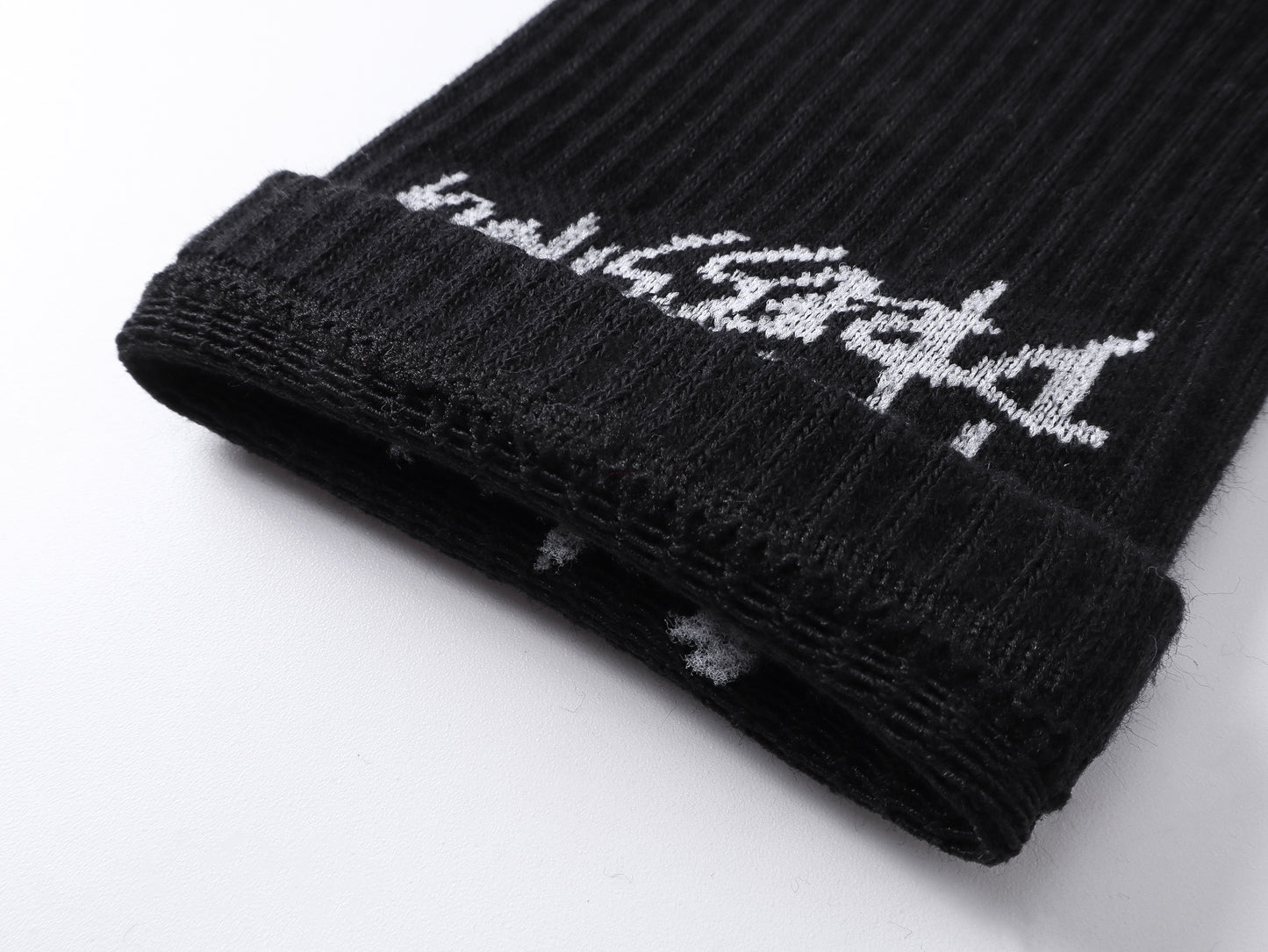 Logo Embroidered Cotton Socks